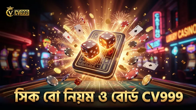 সিক বো টেবিলে ডাইস গেমের নিয়মাবলী স্পষ্টভাবে নির্দেশিত।