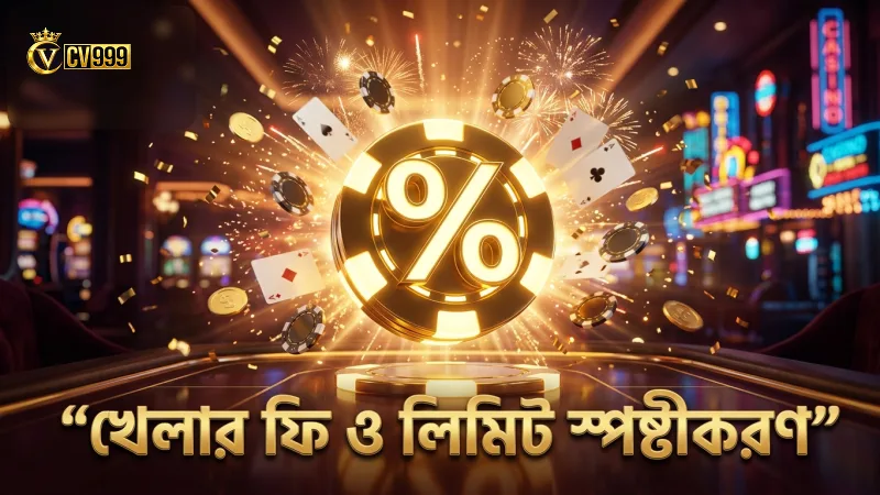 খেলার ফি, লিমিট এবং বাজির বিভিন্ন প্রকারের স্পষ্ট চিত্র